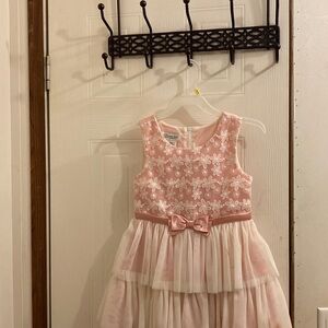 Bonnie Jean Pink and White Floral Dress